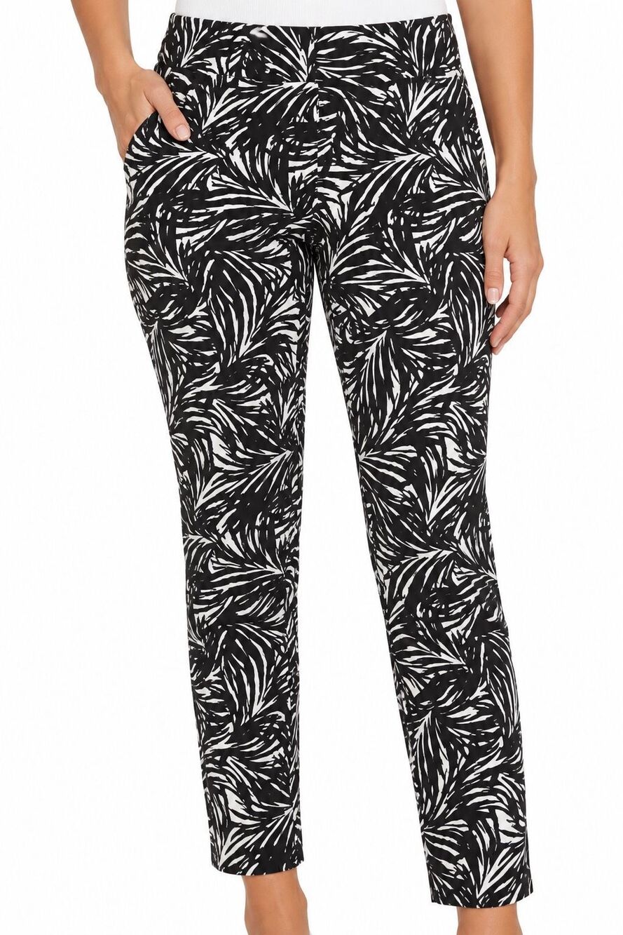 NWT The Limited Urban Jungle Black & White Ankle Pants Size 10 Ladies